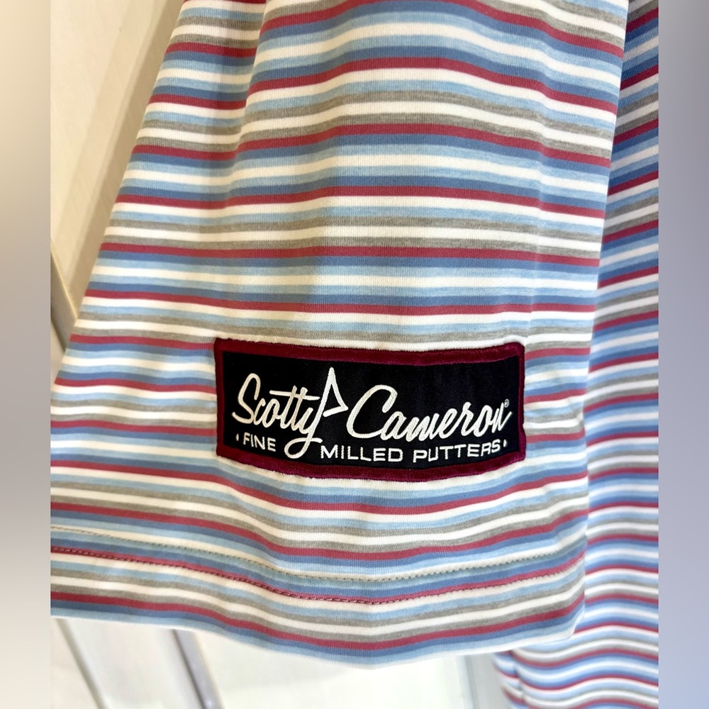Scotty Cameron Peter Millar Junkyard Dog Circle T Striped Polo Shirt XL Tour - Picture 7 of 13